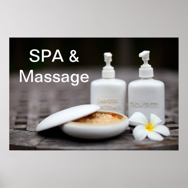 Pôster Configurações de SPA (Frente)