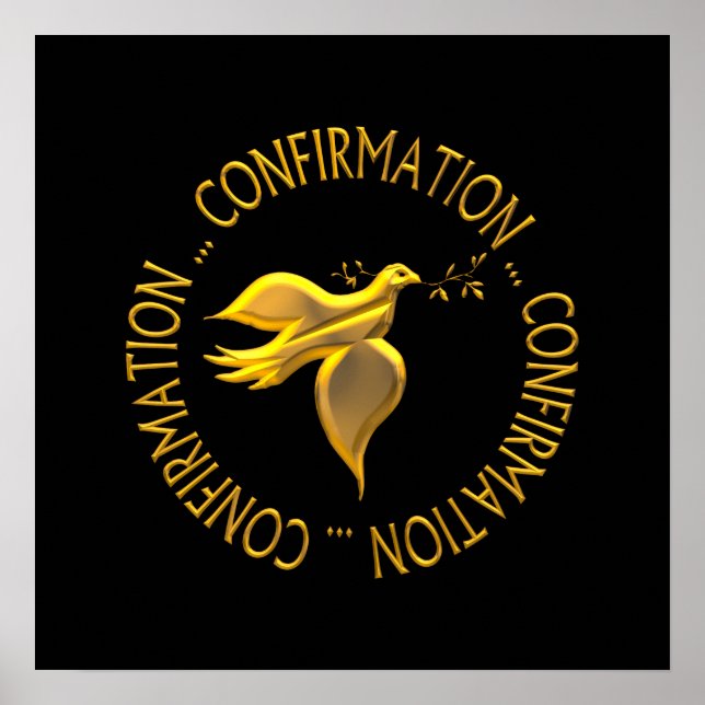 Pôster Confirmação do ouro e Espírito Santo (Frente)