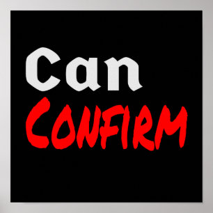 Poster Confirmar CartaKenny Engraçado Humor Canadá