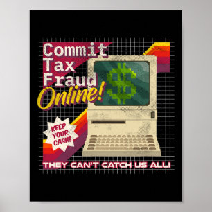 Poster Confirmar Fraude Fiscal Online! Vídeo Retroativo D