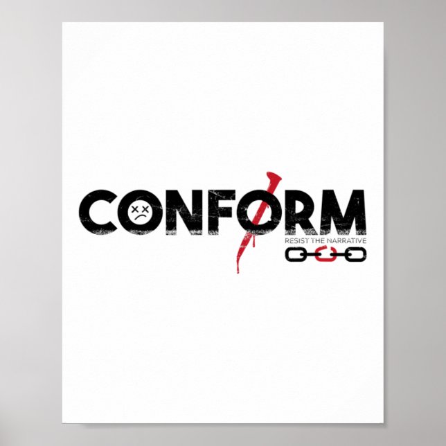 Poster Conform Resistir À Narrativa (Frente)