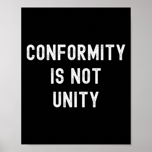Poster Conformidade Não É Unidade - Republicano Conservad (Frente)