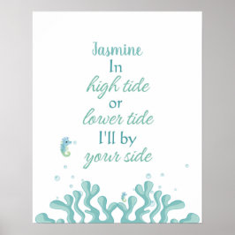 Poster Conforto de Jellyfish Tidal Personalizável