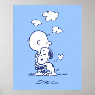 Poster Conforto e segurança   Charlie & Snoopy Hug