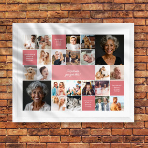 Poster Conforto Inspirador com Texto Personalizado Colage