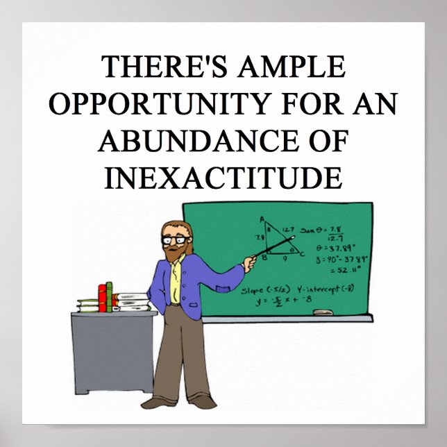 Pôster Confusão matemática (Frente)