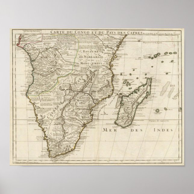 Pôster Congo, África (Frente)
