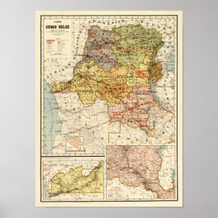 Pôster CongoPanoramic MapCongo
