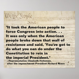 Pôster Congresso da Força Pessoas Americana para Protesta