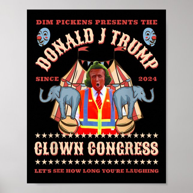 Poster Congresso Funny Trump Presidente Trump Ganhou 202 (Frente)