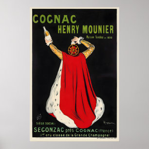 Poster Conhaque Henry Mounier Leonetto Cappiello Comida e