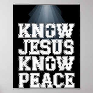 Poster Conheça Jesus Conheça a Paz Design de Gráfico Cris