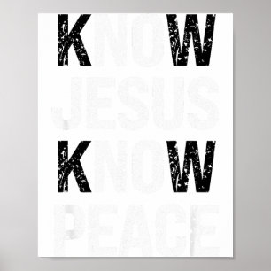 Poster Conheça Jesus Conheça Paz Fé Cristã