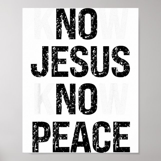 Poster Conheça Jesus Conheça Paz Vibrações Cristãs  (Frente)