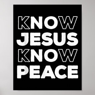 Poster Conheça Jesus que conhece a Igreja Cristã de Fé da