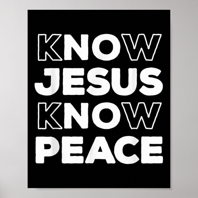 Poster Conheça Jesus que conhece a Igreja Cristã de Fé da (Frente)