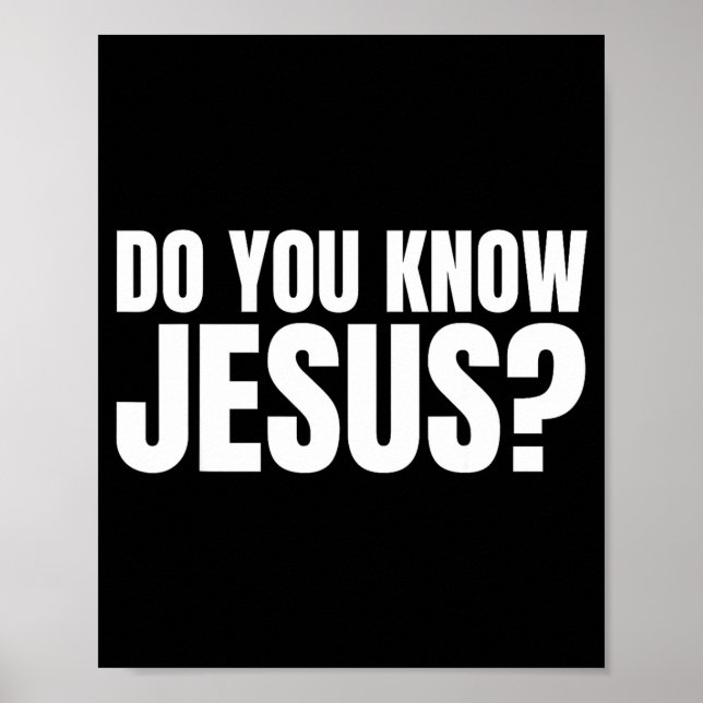 Poster Conheça Jesus Vamos Conversar Sobre (Frente)
