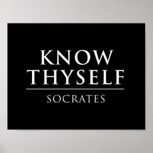 Pôster Conheça Thyself - Socrates