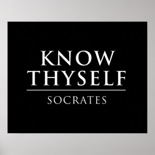 Poster Conheça Thyself - Socrates