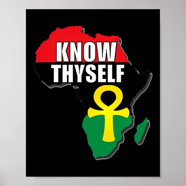 Poster Conhece-te a Ti Mesmo Mês da História Africana Pre (Frente)