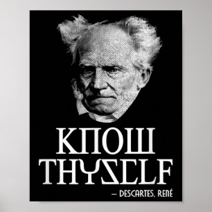 Poster Conhece-te Sócrates Descartes Schopenhauer Philo