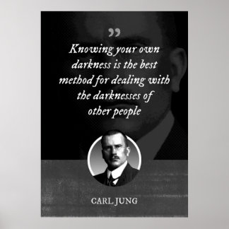 Poster Conhecer sua própria escuridão é o melhor método p