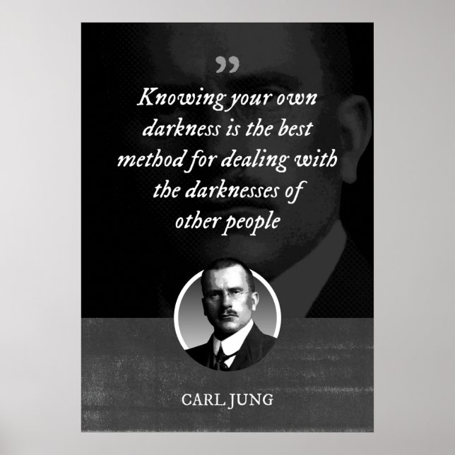 Poster Conhecer sua própria escuridão é o melhor método p (Frente)