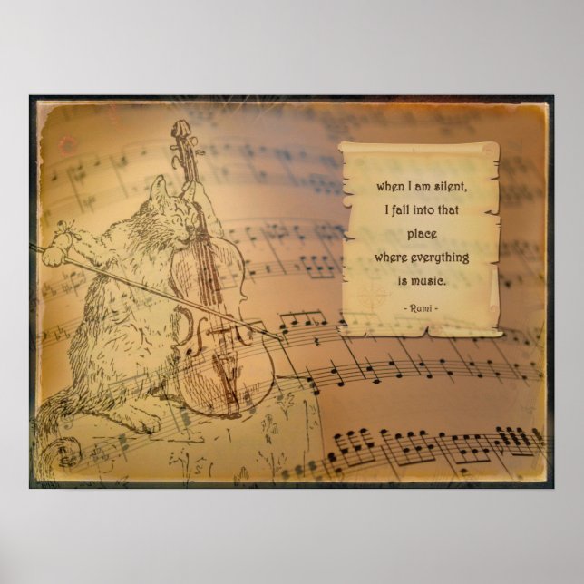 Poster conheceu gedicht Rumi (Frente)