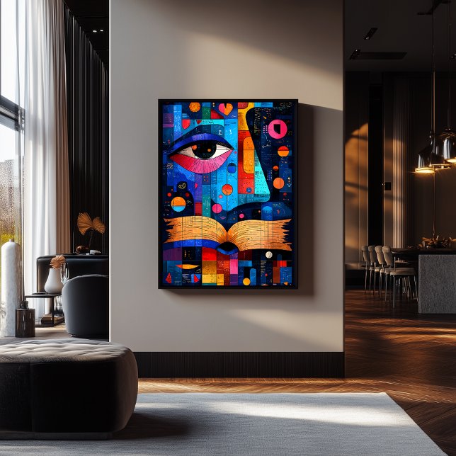 Poster Conhecimento de Geometria Expressionista – Sabedor (Criador carregado)