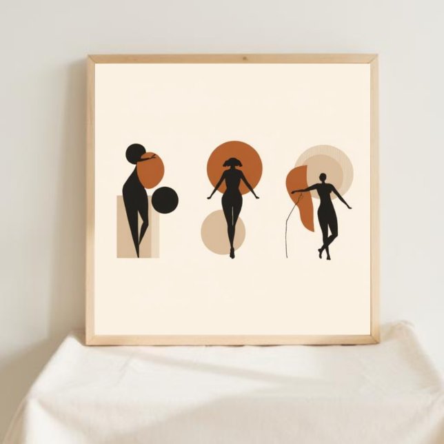 Poster Conjunto de Arte Geométrica Feminina (Criador carregado)