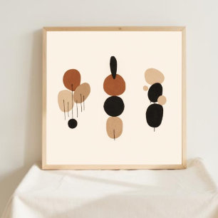 Poster Conjunto de Arte Geométrica Feminina X