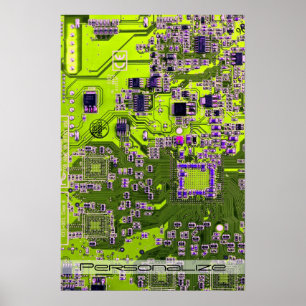Poster Conjunto de circuito impresso Conselho de circuito