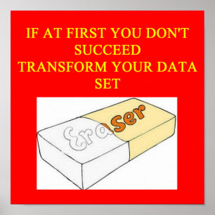 Pôster conjunto de dados matemáticos