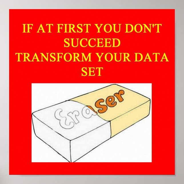 Pôster conjunto de dados matemáticos (Frente)