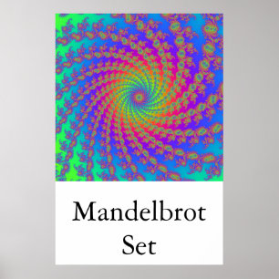 Pôster Conjunto de Mandelbrot (espiral de 15 braços)