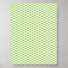 Poster Conjunto de Pastas Arquivo Verde Botânico
