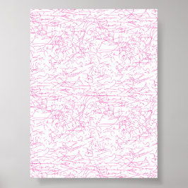 Poster Conjunto de Pastas de Arquivo Abstratas Rosa