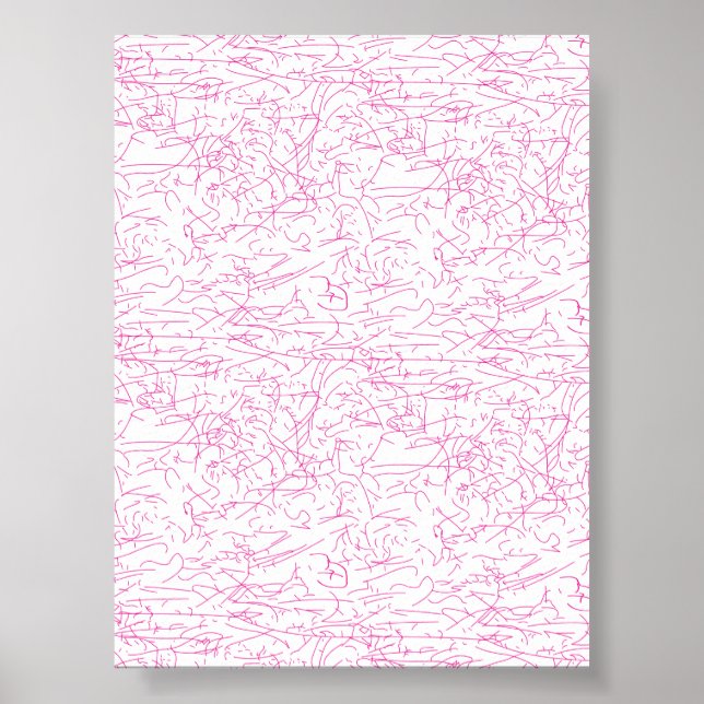 Poster Conjunto de Pastas de Arquivo Abstratas Rosa (Frente)