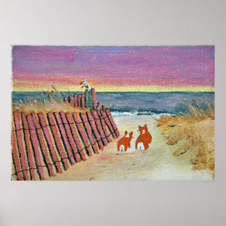 Pôster Conjunto de praia