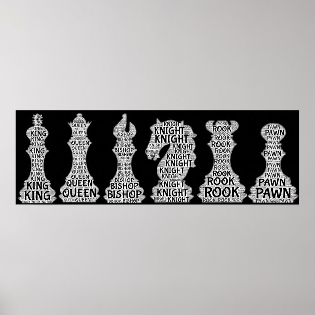 Poster Conjunto de xadrez (Frente)
