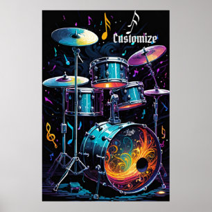 Poster Conjunto do tambor traseiro