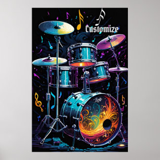 Poster Conjunto do tambor traseiro