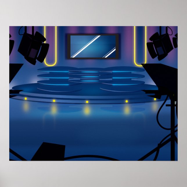Poster Conjunto do Television Studio (Frente)