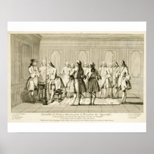 Pôster Conjunto dos pedreiro livres para iniciar um