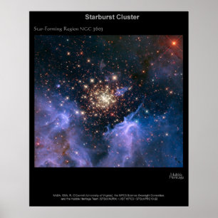 Pôster Conjunto NGC 3603 de Starburst