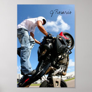 Pôster Conluio da motocicleta