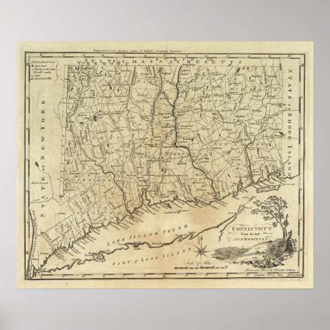 Pôster Connecticut (Frente)