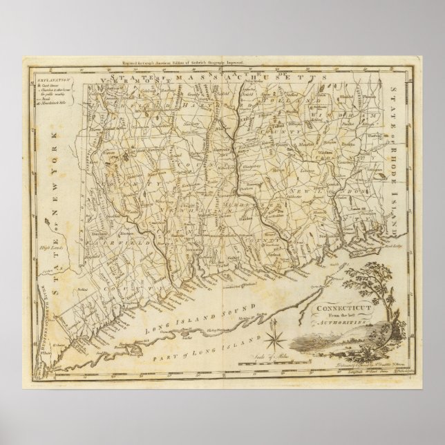 Pôster Connecticut 9 (Frente)