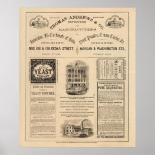 Poster Connecticut com parcelas de New York