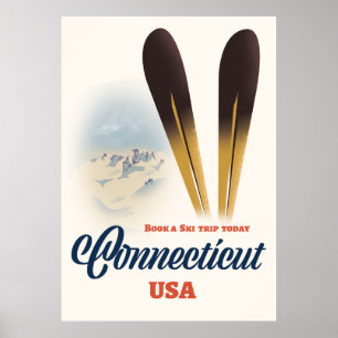 Poster Connecticut ski